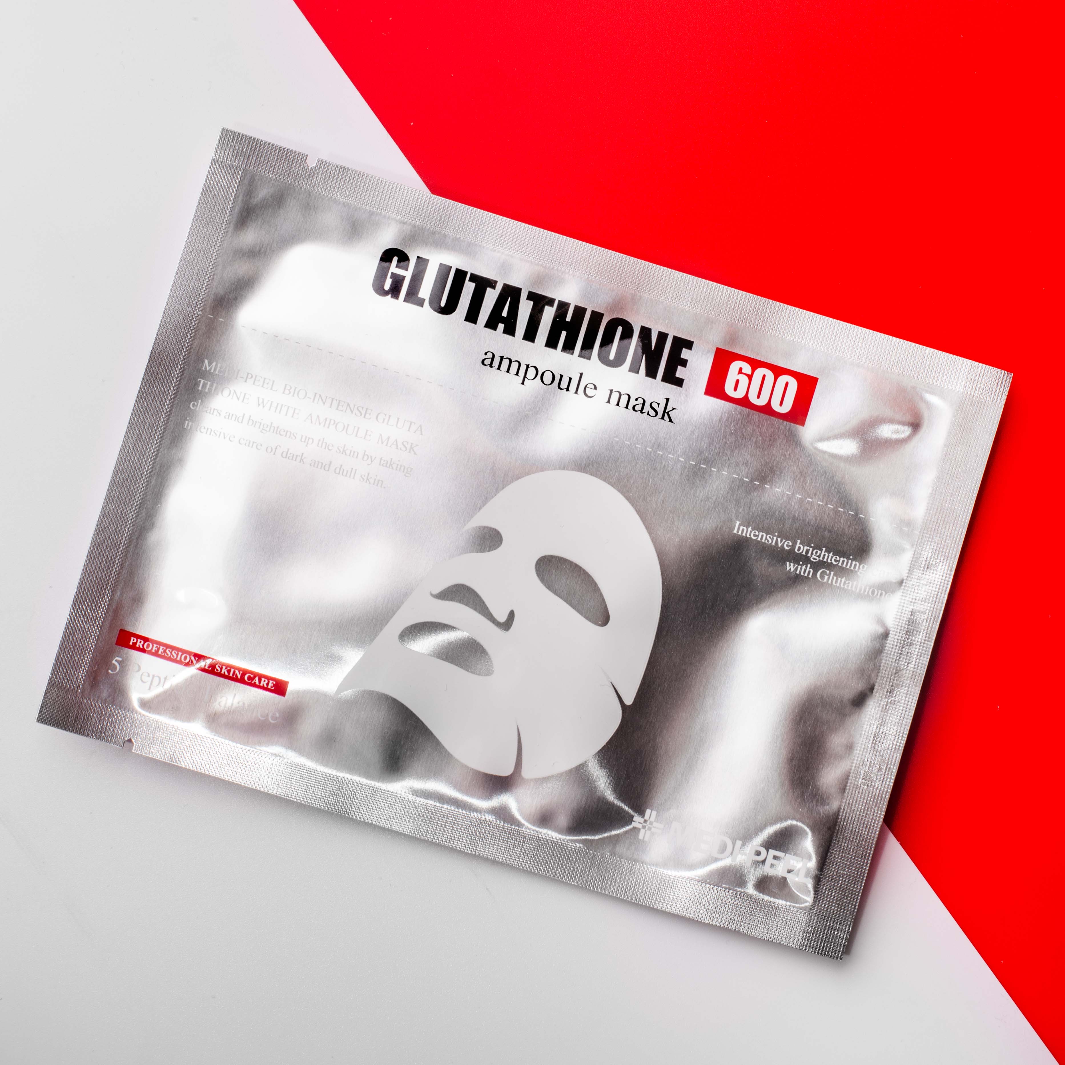 glutathione 600 ampoule mask MEDI-PEEL ابيب جلوتاثيون كوجيك اسيد Delta Sleep Inducing Peptide gently pulling to fit Color:Purple