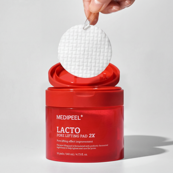 ПЭДы с&nbsp;коллагеном и&nbsp;бифидобактериями MEDIPEEL⁺ Lacto Pore Lifting Pad&nbsp;2Х (50шт) | Ecoplace