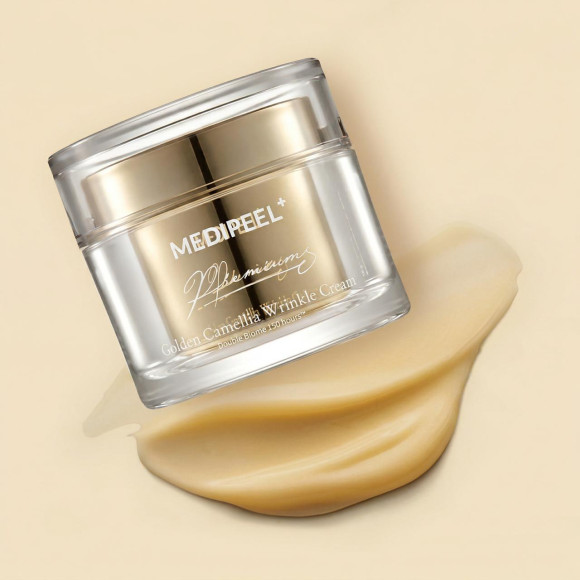 Омолаживающий крем с&nbsp;экстрактом камелии MEDIPEEL⁺ Premium Golden Camellia Cream (50г) | Ecoplace