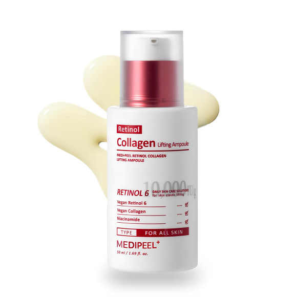 Инкапсулированная лифтинг‑ампула с&nbsp;ретинолом MEDIPEEL⁺ Retinol Collagen Lifting Ampoule (50мл) | Ecoplace