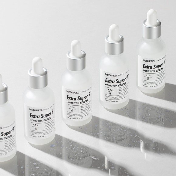 Себорегулирующая сыворотка для&nbsp;сужения пор&nbsp;MEDIPEEL⁺ Extra Super 9 Pore Tox&nbsp;Ampoule (30мл) | Ecoplace