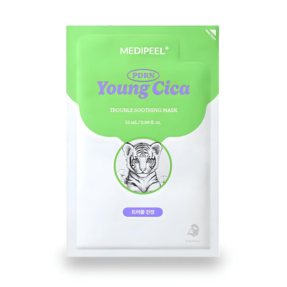 Успокаивающая маска MEDIPEEL⁺ Young Cica PDRN Trouble Soothing Mask (25мл) | Ecoplace