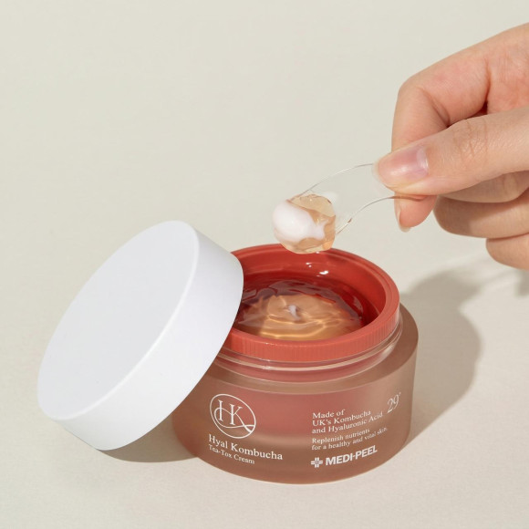 Крем с&nbsp;комбучей и&nbsp;липосомальными церамидами MEDIPEEL⁺ Hyal Kombucha Tea‑Tox Cream (50мл) | Ecoplace