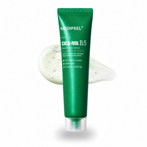 Успокаивающая маска‑пленка с&nbsp;центеллой MEDIPEEL⁺ Phyto Cica‑Nol B5 Calming Vegan Wrapping Mask (70мл) | Ecoplace