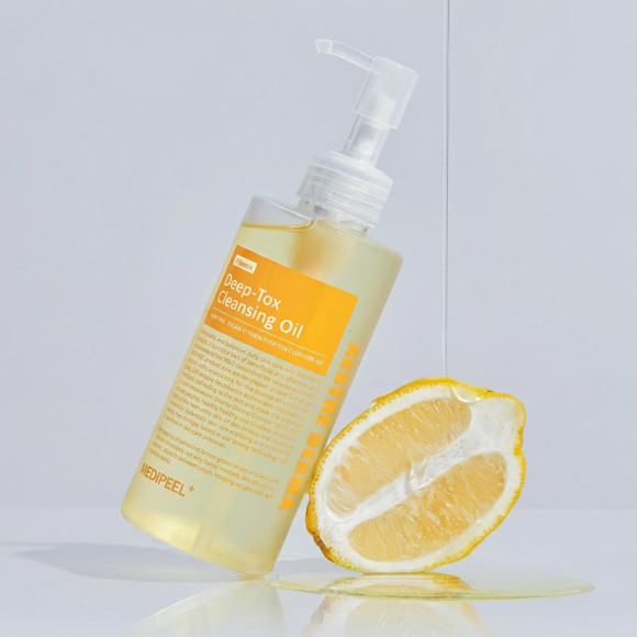 Гидрофильное масло с&nbsp;витаминным комплексом MEDIPEEL⁺ Vegan Vitamin Deep‑Tox Cleansing Oil&nbsp;(200мл) | Ecoplace