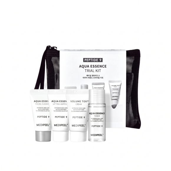 Набор миниатюр с&nbsp;пептидами MEDIPEEL⁺ Peptide 9 Aqua Essence Trial Kit&nbsp;(20мл+15мл*2+15г) | Ecoplace