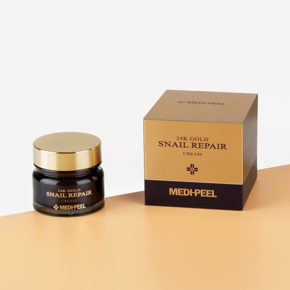 Крем с&nbsp;муцином улитки MEDIPEEL⁺ 24K Gold Snail Repair Cream (50г) | Ecoplace