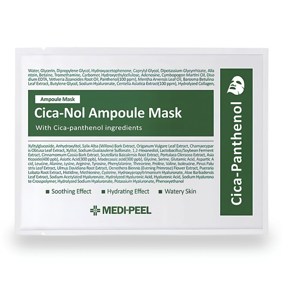 Успокаивающая маска с&nbsp;центеллой и&nbsp;пантенолом MEDIPEEL⁺ Cica‑Nol B5 Ampoule Mask (30мл) | Ecoplace