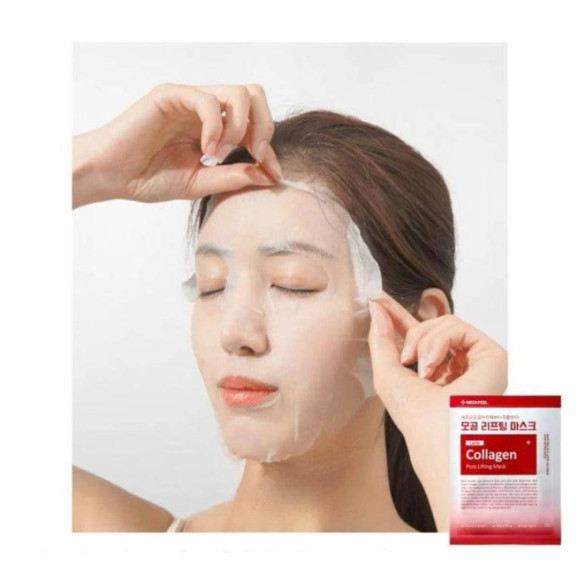 Поросуживающая маска с&nbsp;лифтинг‑эффектом MEDIPEEL⁺ Red&nbsp;Lacto Collagen Pore Lifting Mask (30мл) | Ecoplace