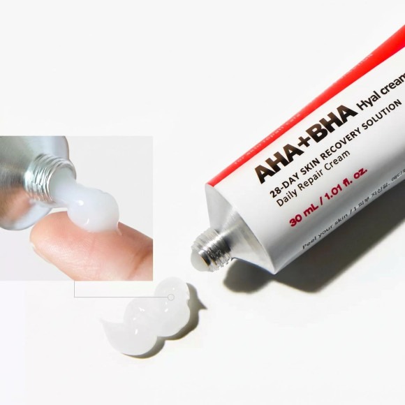 Регенерирующий крем с&nbsp;кислотами MEDIPEEL⁺ AHA&nbsp;BHA Hyal Cream 28 Days (30мл) | Ecoplace