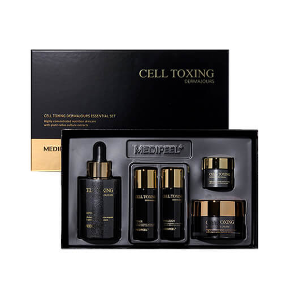 Набор ухода со&nbsp;стволовыми клетками MEDIPEEL⁺ Cell Toxing Dermajours Essential Set&nbsp;(100+50+30*2+10мл) | Ecoplace