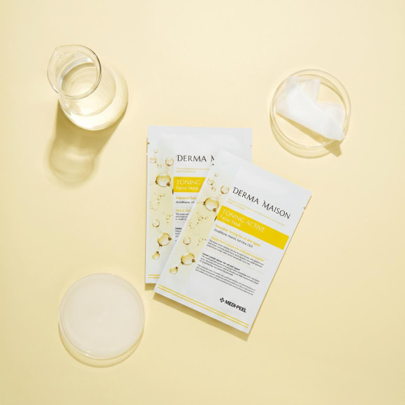 Маска с&nbsp;витаминным комплексом MEDIPEEL⁺ Derma Maison Toning Active Facial Mask (23мл) | Ecoplace