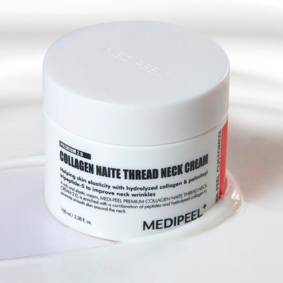 Моделирующий крем для&nbsp;шеи и&nbsp;декольте MEDIPEEL⁺ Premium Collagen Naite Thread Neck Cream 2.0 (100мл) | Ecoplace