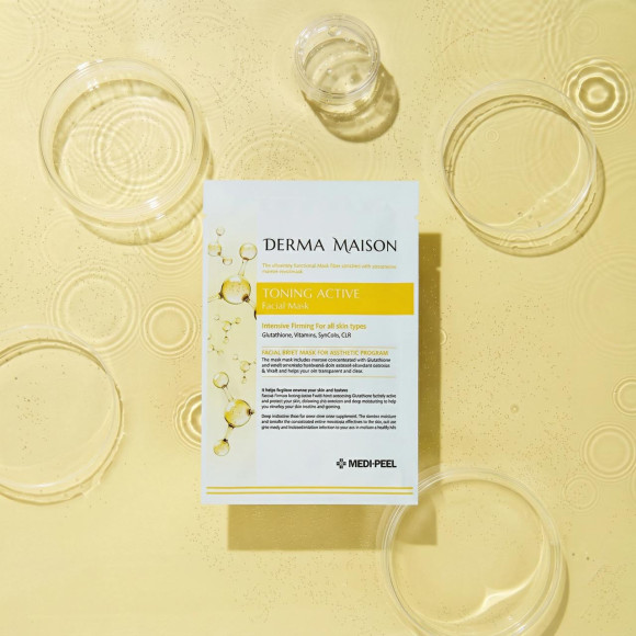 Маска с&nbsp;витаминным комплексом MEDIPEEL⁺ Derma Maison Toning Active Facial Mask (23мл) | Ecoplace