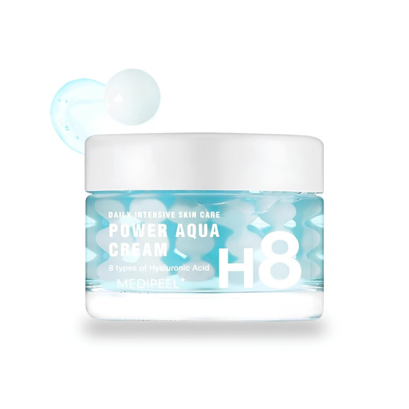 Капсульный крем с&nbsp;комплексом гиалуроновых кислот MEDIPEEL⁺ Power Aqua Cream (50г) | Ecoplace