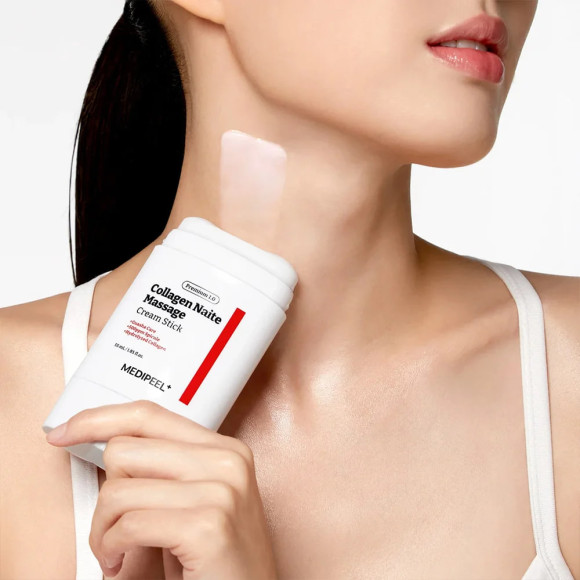 Омолаживающий стик для&nbsp;шеи и&nbsp;декольте MEDIPEEL⁺ Premium Collagen Naite Massage Stick 1.0 (55мл) | Ecoplace