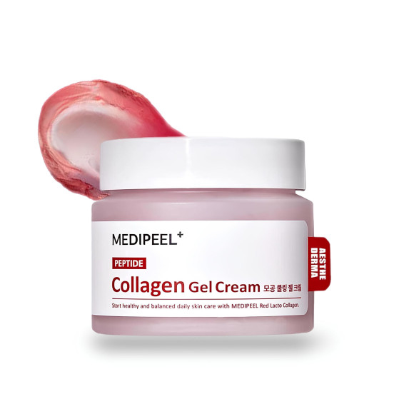Гель‑крем с коллагеном и пептидами MEDIPEEL⁺ Red Lacto Collagen Hydro Gel Cream (80мл) | Ecoplace