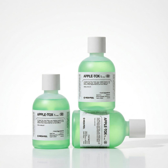 Пилинг‑тонер с&nbsp;ферментированными экстрактами MEDIPEEL⁺ Apple‑Tox Pore Toner (500мл) | Ecoplace