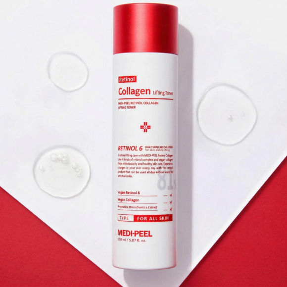 Лифтинг‑тонер с&nbsp;ретинолом MEDIPEEL⁺ Retinol Collagen Lifting Toner (150мл) | Ecoplace
