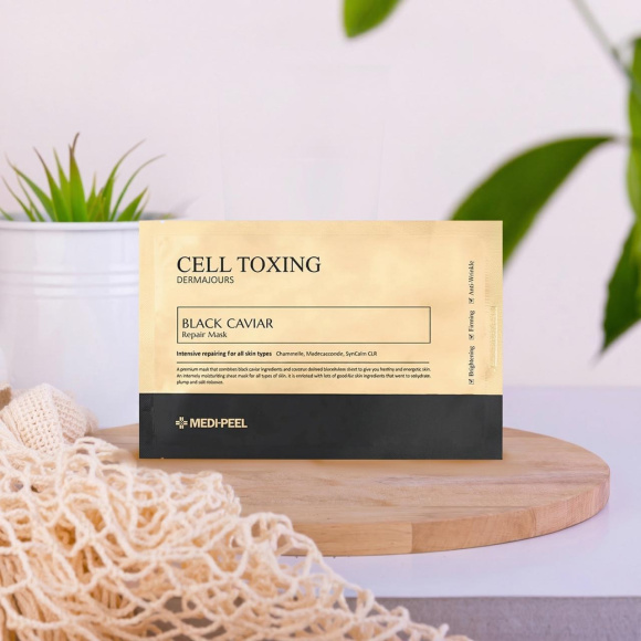 Маска со&nbsp;стволовыми клетками MEDIPEEL⁺ Cell Toxing Dermajours Repair Mask (30мл) | Ecoplace