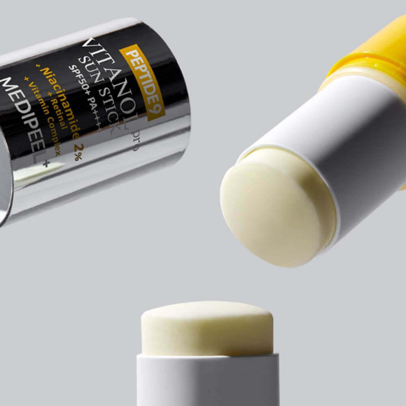 Солнцезащитный стик с&nbsp;комплексом витаминов MEDIPEEL⁺ Peptide 9 Vitanol Sun&nbsp;Stick PRO&nbsp;50+РА++++ (23г) | Ecoplace