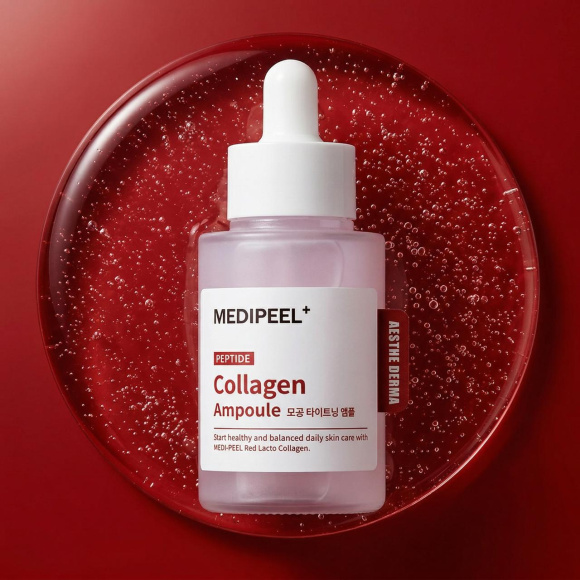 Сыворотка с&nbsp;коллагеном и&nbsp;пептидами MEDIPEEL⁺ Red&nbsp;Lacto Collagen Tightening Ampoule (50мл) | Ecoplace