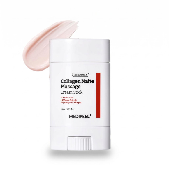 Омоложивающий стик для&nbsp;шеи и&nbsp;декольте MEDIPEEL⁺ Premium Collagen Naite Massage Stick 1.0 (55мл) | Ecoplace