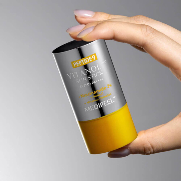 Солнцезащитный стик с&nbsp;комплексом витаминов MEDIPEEL⁺ Peptide 9 Vitanol Sun&nbsp;Stick PRO&nbsp;50+РА++++ (23г) | Ecoplace