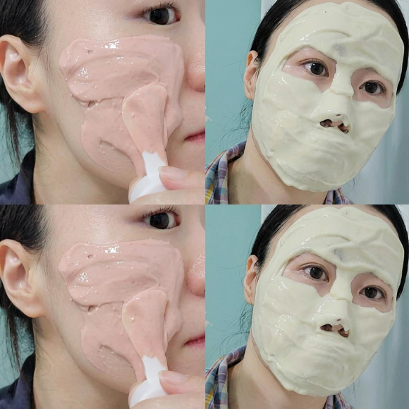 Восстанавливающая альгинатная маска MEDIPEEL⁺ Vegan Red Lacto Collagen Modeling Cup Pack (28г) | Ecoplace