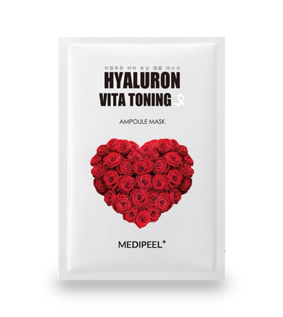 Тонизирующая ампульная маска MEDIPEEL⁺ Hyaluron Vita Toning Ampoule Mask (30мл) | Ecoplace