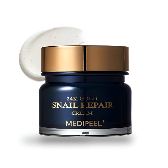 Крем с&nbsp;муцином улитки MEDIPEEL⁺ 24K Gold Snail Repair Cream (50г) | Ecoplace