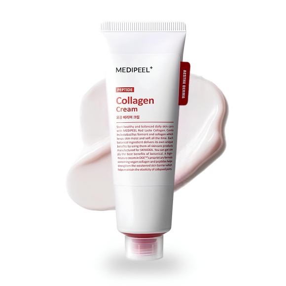 Крем с&nbsp;коллагеном и&nbsp;пептидами MEDIPEEL⁺ Red&nbsp;Lacto Collagen Barrier Cream (80г) | Ecoplace