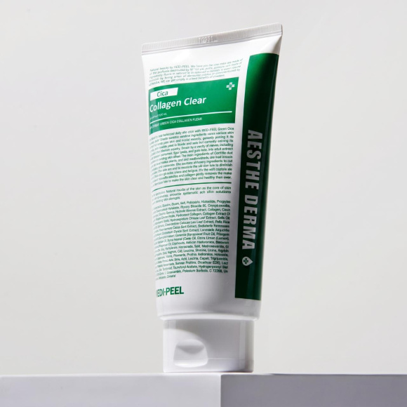 Успокаивающая гель‑пенка MEDIPEEL⁺ Green Cica Collagen Clear 2.0 (300мл) | Ecoplace