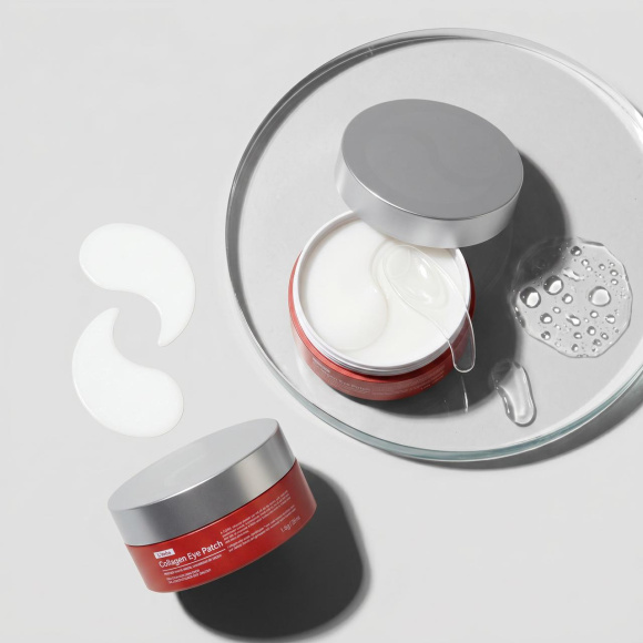 Укрепляющие патчи с гидролизатом коллагена MEDIPEEL⁺ Red Lacto Collagen Eye Patch (60шт) | Ecoplace