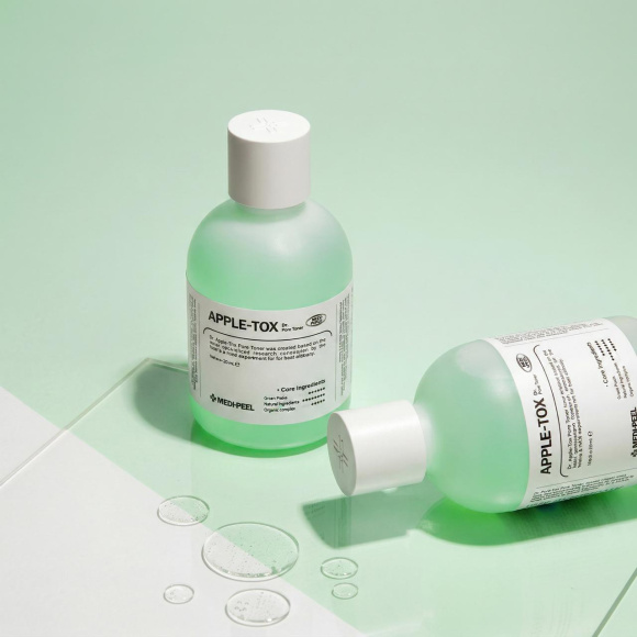 Пилинг‑тонер с ферментированными экстрактами MEDIPEEL⁺ Apple‑Tox Pore Toner (500мл) | Ecoplace