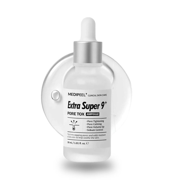 Себорегулирующая сыворотка для&nbsp;сужения пор&nbsp;MEDIPEEL⁺ Extra Super 9 Pore Tox&nbsp;Ampoule (30мл) | Ecoplace