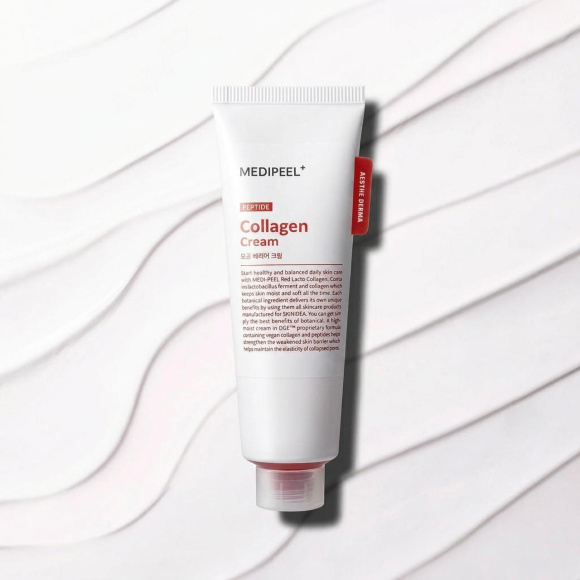 Крем с коллагеном и пептидами MEDIPEEL⁺ Red Lacto Collagen Barrier Cream (80г) | Ecoplace