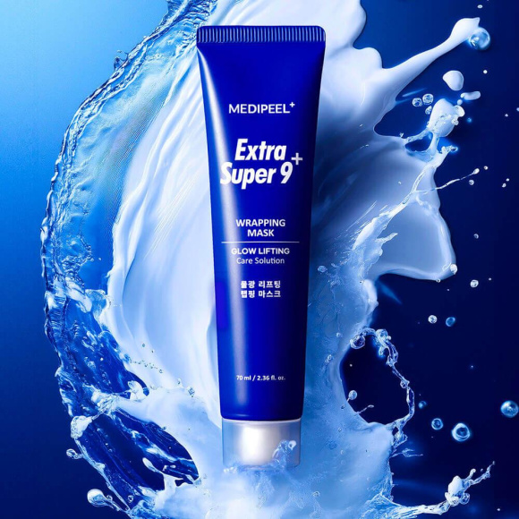 Поросуживающая маска‑пленка MEDIPEEL⁺ Extra Super 9 Plus Water Glow Lifting Wrapping Mask (70мл) | Ecoplace