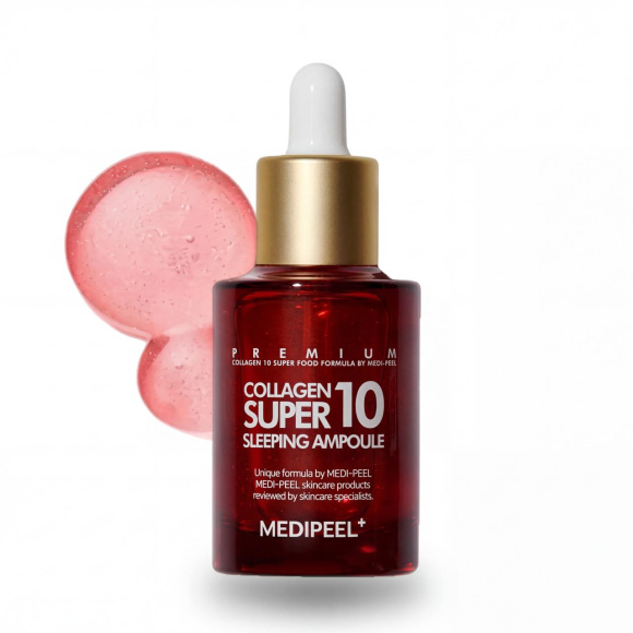 Ночная сыворотка с&nbsp;коллагеном MEDIPEEL⁺ Collagen Super 10 Sleeping Ampoule (30мл) | Ecoplace