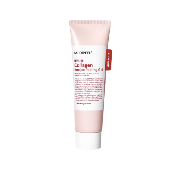 Пилинг‑скатка с&nbsp;лактобактериями и&nbsp;коллагеном MEDIPEEL⁺ Red&nbsp;Lacto Collagen Konjac Peeling Gel&nbsp;(95мл) | Ecoplace