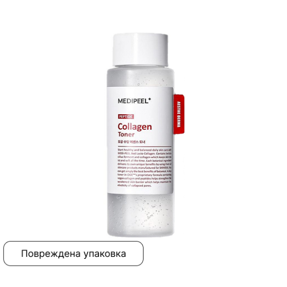 discount Тонер с&nbsp;пробиотиками MEDIPEEL⁺ Red&nbsp;Lacto Collagen Soothing Essence Toner (200мл) | Ecoplace