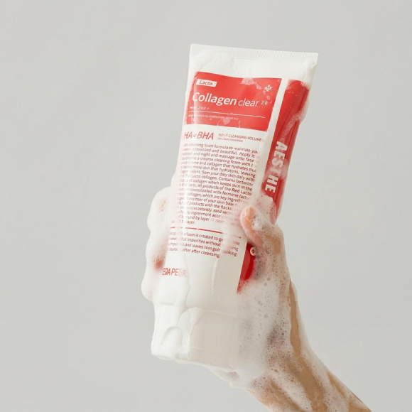 Пенка для&nbsp;умывания MEDIPEEL⁺ Red&nbsp;Lacto Collagen Clear 2.0 (300мл) | Ecoplace