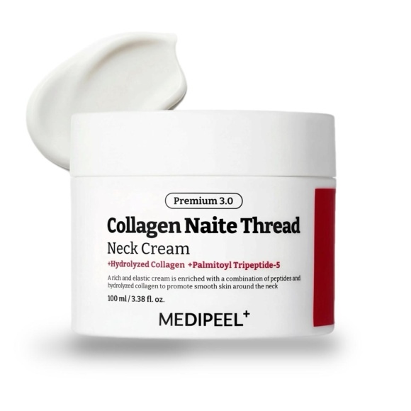 Премиальный крем для&nbsp;шеи и&nbsp;декольте MEDIPEEL⁺ Premium 3.0 Collagen Naite Thread Neck Cream (100мл) | Ecoplace