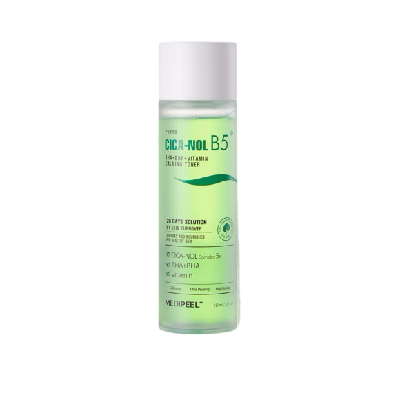 Тонер с&nbsp;кислотами и&nbsp;пантенолом MEDIPEEL⁺ Phyto Cica‑Nol B5 AHA&nbsp;BHA Vitamin Calming Toner (150мл) | Ecoplace